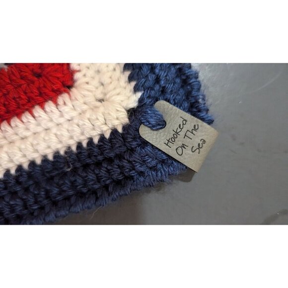 Handmade Crochet Baby Lovey Blanket With airplane Design By Hooked On The Sea - - Picture 5 of 6